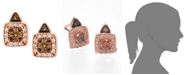 Le Vian Chocolate by Petite Chocolate and White Diamond Stud Earrings (1/3 ct. t.w.) in 14k Rose, Yellow or White Gold 